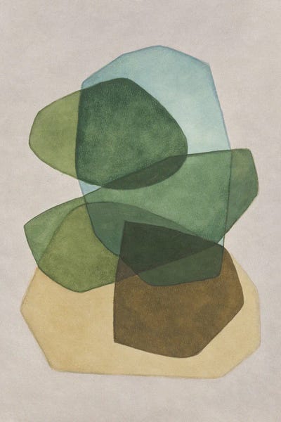 Emeraud by ArtBird Studio framed canvas print