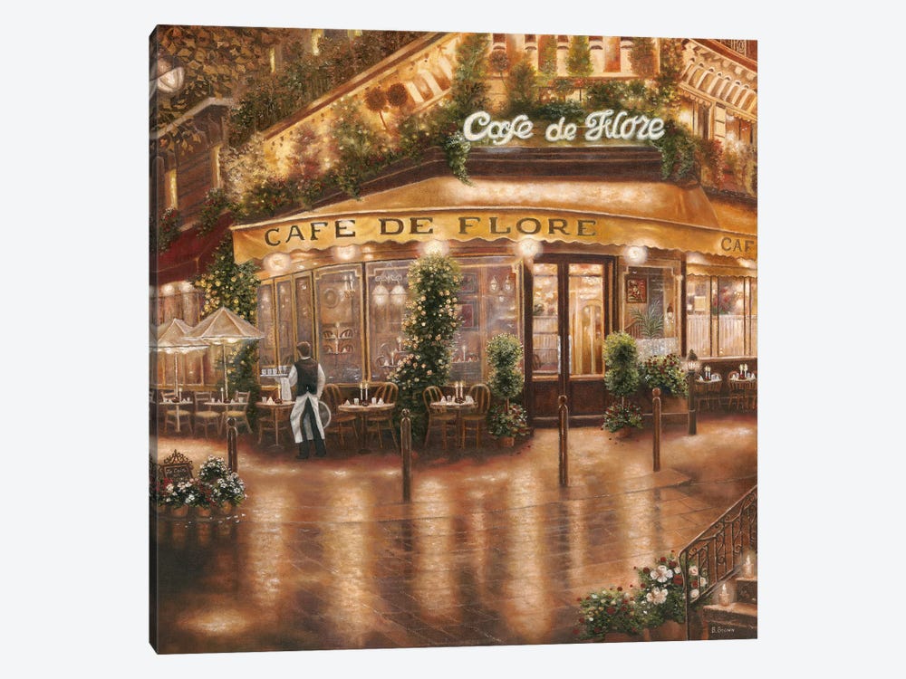 Café de Flore by Betsy Brown 1-piece Canvas Art