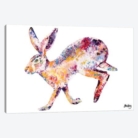 Hare Canvas Print #BEC22} by Becksy Canvas Wall Art