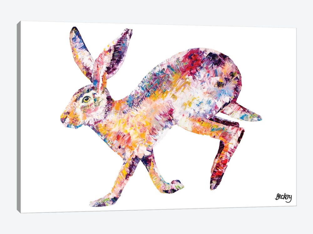 Hare by Becksy 1-piece Canvas Artwork