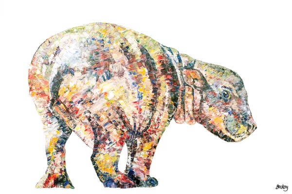 Hippopotamuses: Hazel by Becksy