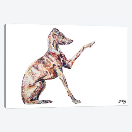 Italian Greyhound Canvas Print #BEC26} by Becksy Art Print