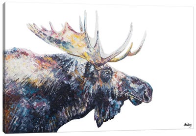 Jed Canvas Art Print - Moose Art
