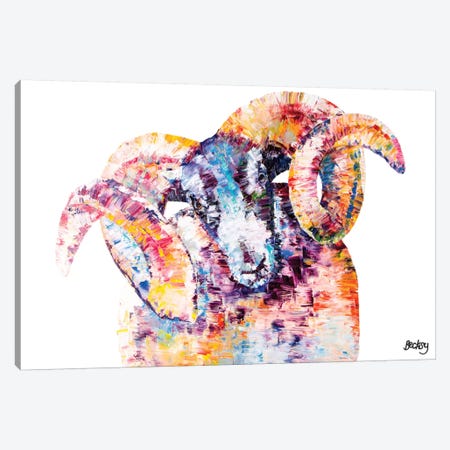 Black-Faced Sheep Canvas Print #BEC2} by Becksy Canvas Artwork