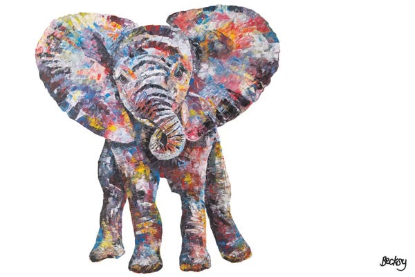 Elephants: Nelly by Becksy