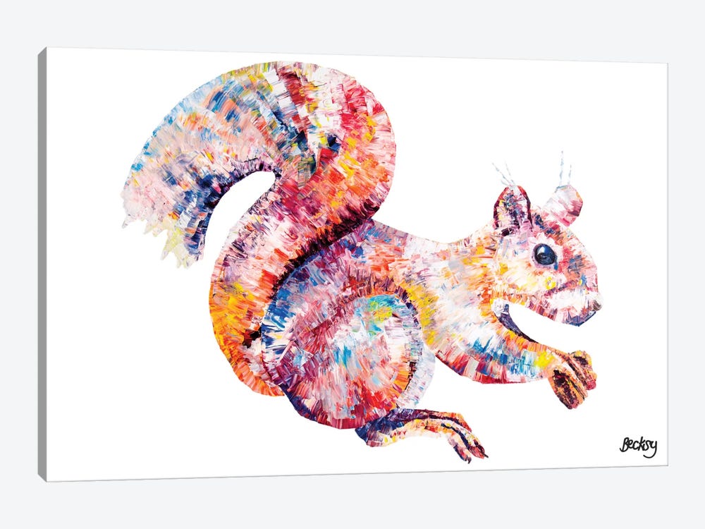 Red Squirell by Becksy 1-piece Art Print