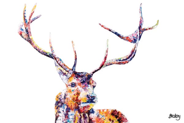 Antlers: Red Stag by Becksy