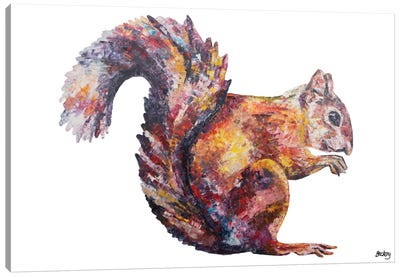 Solomon Canvas Art Print - Squirrels