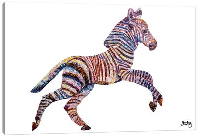 Wendy Canvas Art Print - Zebra Art