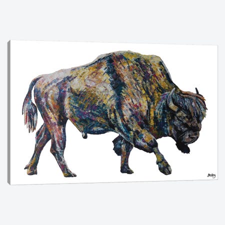 Buffalo Canvas Print #BEC46} by Becksy Canvas Art Print