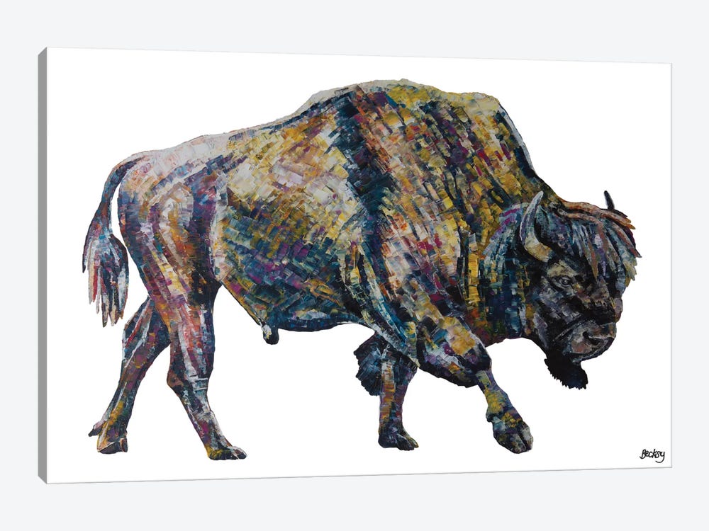 Buffalo by Becksy 1-piece Canvas Wall Art