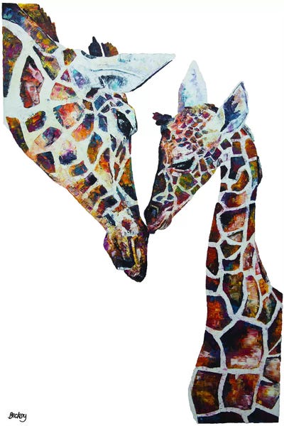 Giraffes: Daisy & Holly by Becksy