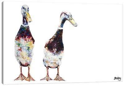 Benedict & Jean-Paul  Canvas Art Print - Duck Art