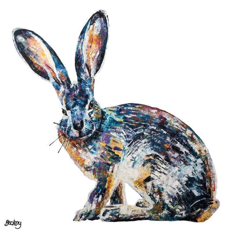 Jack Rabbit by Becksy wall art