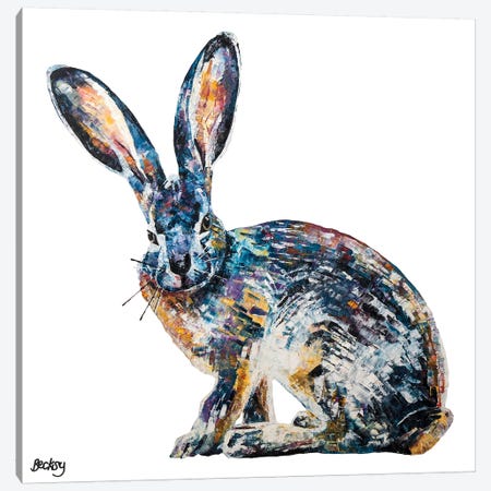 Jack Rabbit Canvas Print #BEC64} by Becksy Art Print