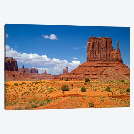 West Mitten Butte, Monument Valley, Navajo Nation, Arizona, USA Canvas Print #BED5} by Petr Bednarik Canvas Wall Art