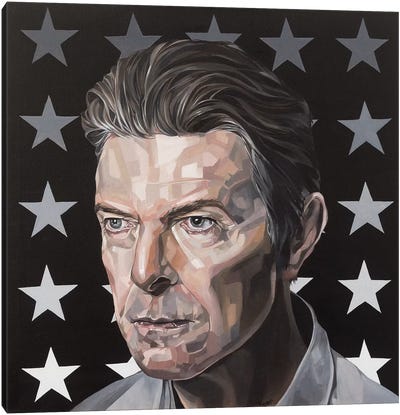 David Bowie Canvas Art Print - Jo Beer