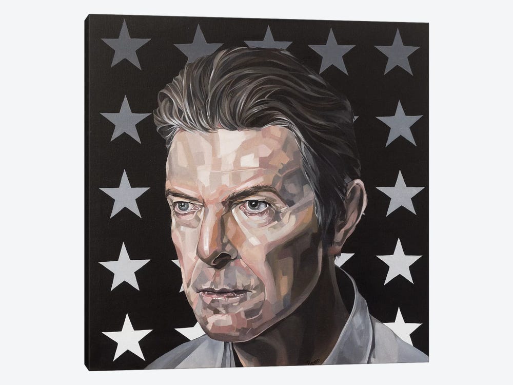 David Bowie by Jo Beer 1-piece Canvas Artwork