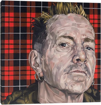 John Lydon Canvas Art Print - Johnny Rotten