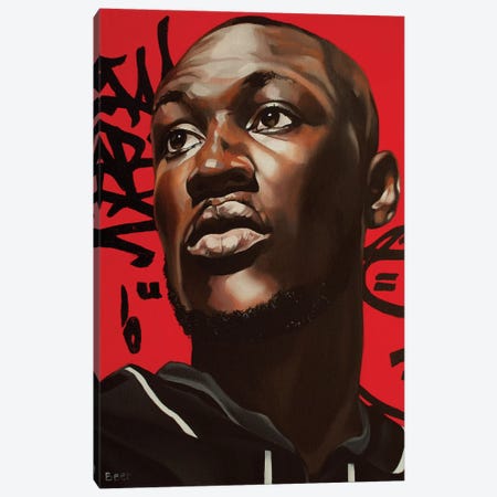 A Life Of Grime Stormzy Canvas Print #BEE1} by Jo Beer Canvas Wall Art
