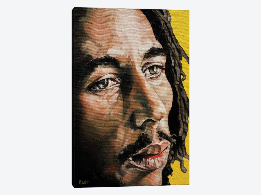 Bob Marley by Jo Beer 1-piece Canvas Print