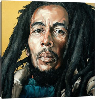 Bob Marley Canvas Art Print - Jo Beer