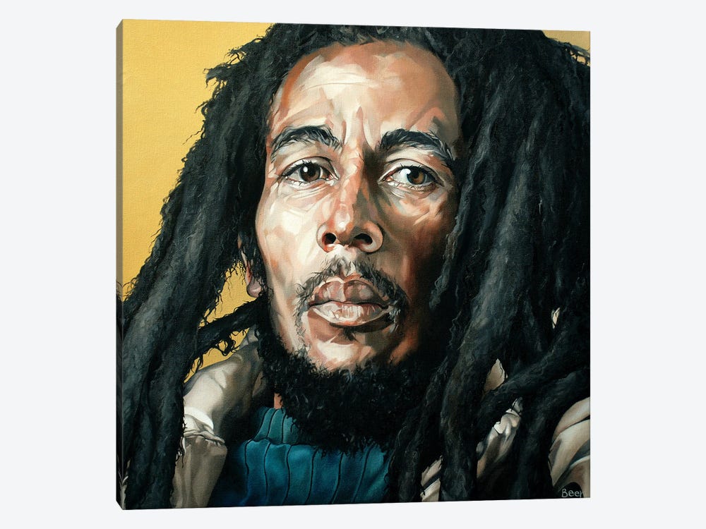 Bob Marley by Jo Beer 1-piece Canvas Art