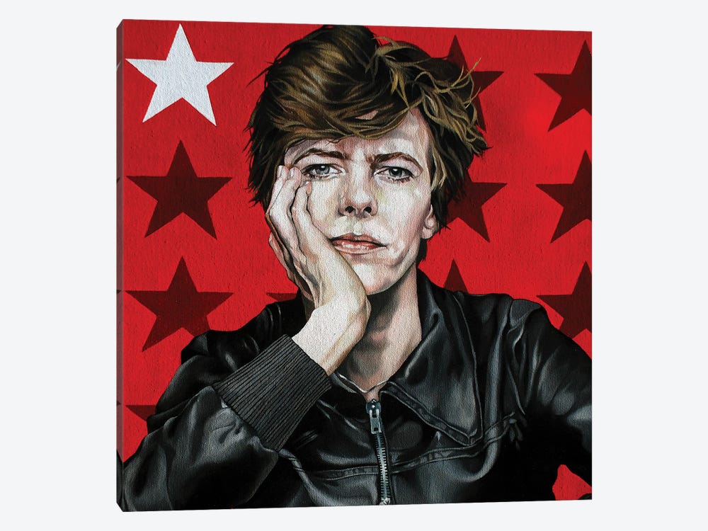 Bowie Cigarette Break by Jo Beer 1-piece Art Print