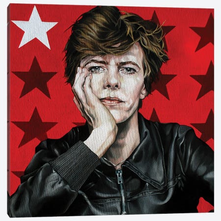 Bowie Cigarette Break Canvas Print #BEE50} by Jo Beer Canvas Art Print