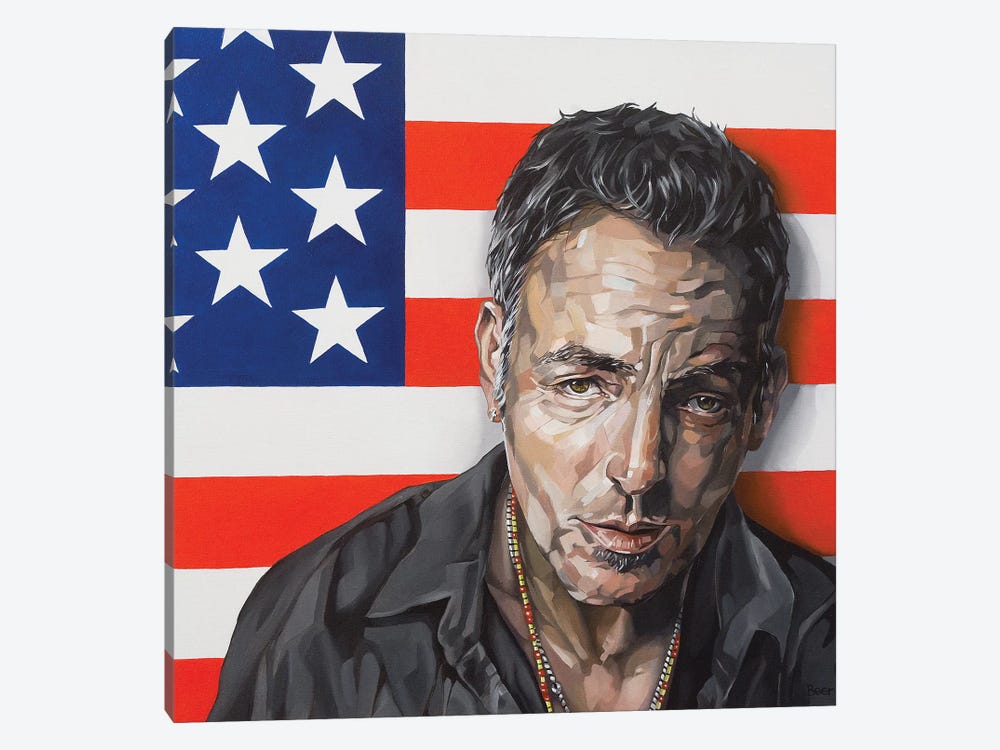 Bruce Springsteen by Jo Beer 1-piece Canvas Artwork