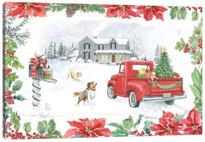 Farmhouse Holidays II Canvas Art Print - Beth Grove