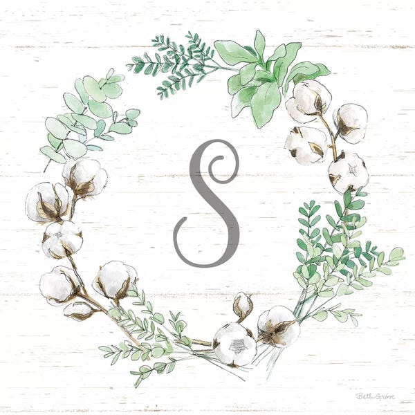Cotton: Farmhouse Cotton XI Sage by Beth Grove