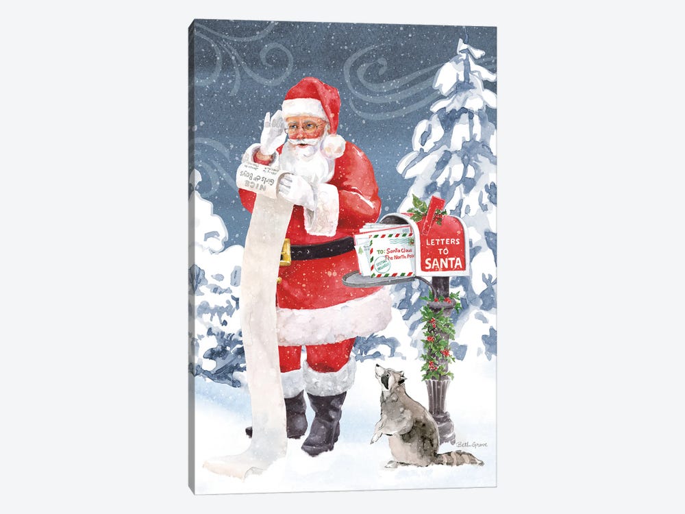 Santas List VII by Beth Grove 1-piece Art Print