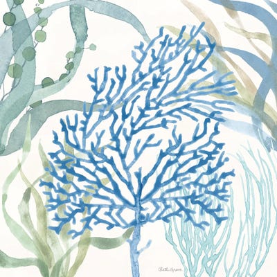 Soft Shores VI by Beth Grove framed canvas print