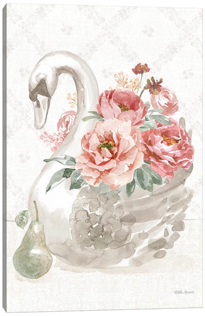Timeless Romance IV Canvas Art Print - Swan Art
