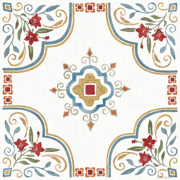 Global Patterns: Mediterranean Motif III by Beth Grove