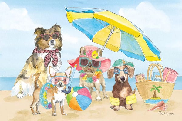 Kids Animal Art: Summer Paws I by Beth Grove