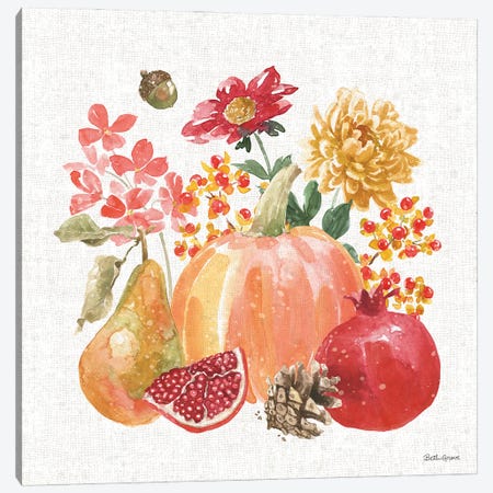 Harvest Bouquet VI Canvas Print #BEG87} by Beth Grove Canvas Art Print