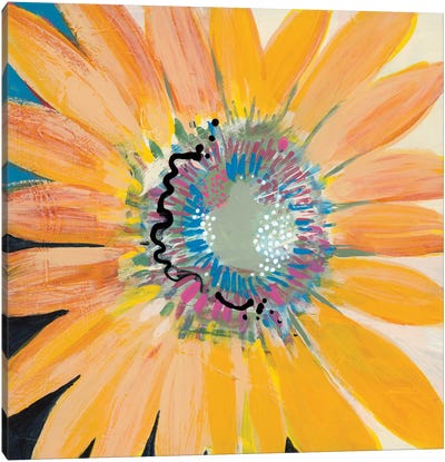Sunshine Flower IV Canvas Art Print - Daisy Art