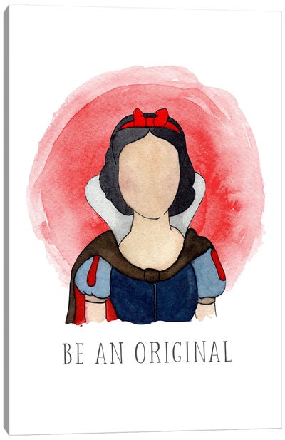 Be An Original Like Snow White Canvas Art Print - Bright Eyes Art & Design