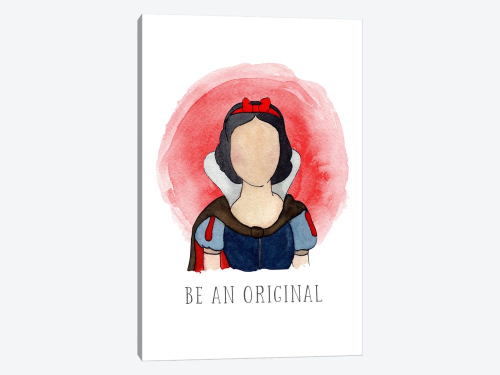 Be An Original Like Snow White by Bright Eyes Art & Design 1-piece Art Print