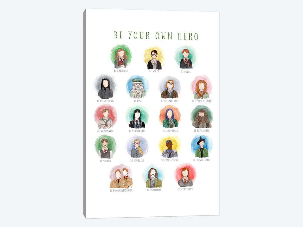 Be Your Own Hero - Harry Potter Edition by Bright Eyes Art & Design 1-piece Art Print