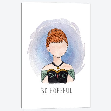 Be Hopeful Like Anna Canvas Print #BEY1} by Bright Eyes Art & Design Canvas Print