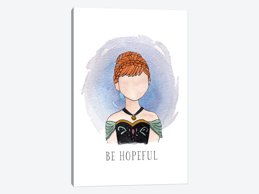 Be Hopeful Like Anna by Bright Eyes Art & Design 1-piece Art Print