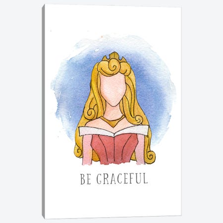 Be Graceful Like Aurora Canvas Print #BEY3} by Bright Eyes Art & Design Canvas Print