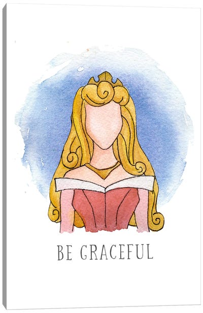 Be Graceful Like Aurora Canvas Art Print - Other Animated & Comic Strip Characters