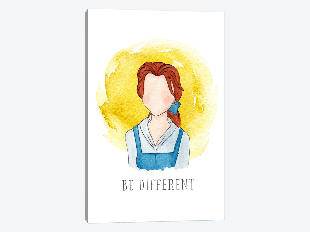 Be Different Like Belle by Bright Eyes Art & Design 1-piece Canvas Art