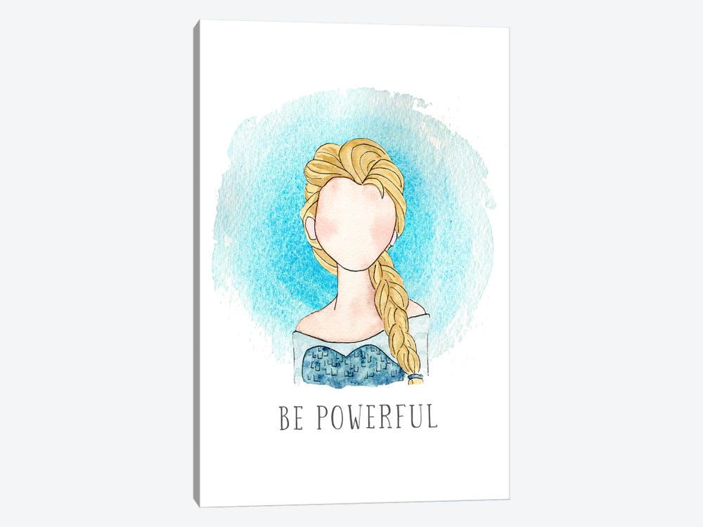 Be Powerful Like Elsa by Bright Eyes Art & Design 1-piece Canvas Wall Art