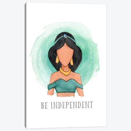 Be Independent Like Jasmine Canvas Print #BEY7} by Bright Eyes Art & Design Canvas Art