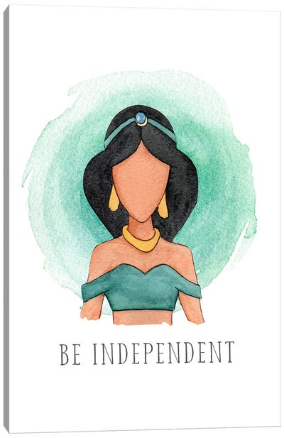 Be Independent Like Jasmine Canvas Art Print - Aladdin